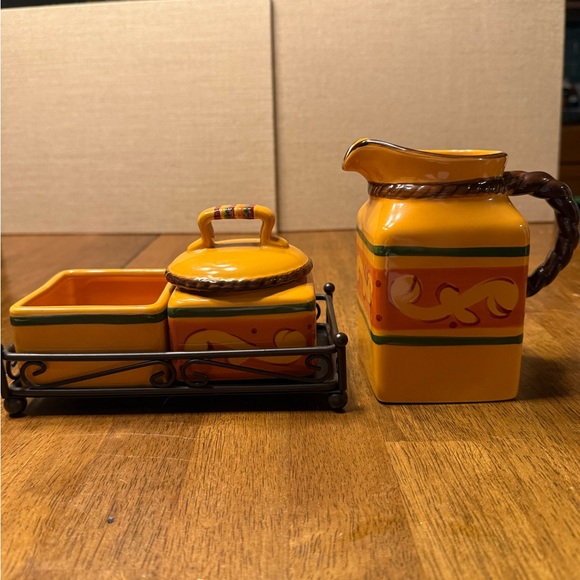 Ceramic Kitchen Set with Pitcher and Containers - Picture 1 of 9